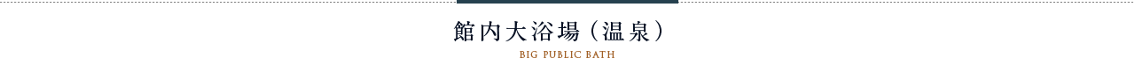館内大浴場(温泉)Big Public Bath