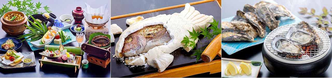 新鮮な 旬の食材 出汁に こだわり