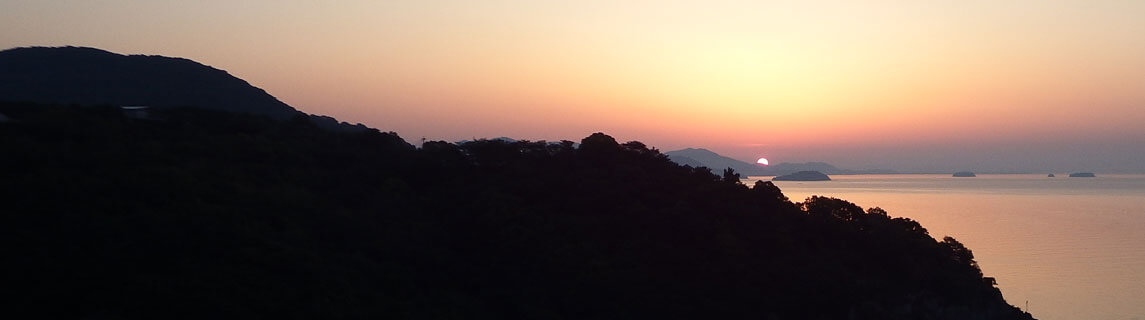 雄大な気持ちになれる贅沢な時間部屋から望む瀬戸内海の眺望