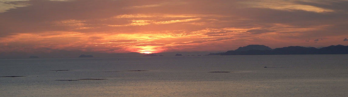 雄大な気持ちになれる贅沢な時間部屋から望む瀬戸内海の眺望
